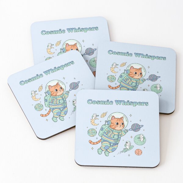 Item preview, Cosmic Whispers Cute Cat Astronaut Sticker Pack Lo-Fi Kawaii Space T-Shirt Gift designed and sold by cozy corner co. .