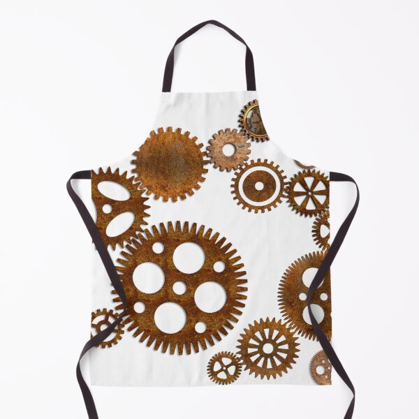 Item preview, Scattered Rusted Steampunk Gears Pattern - Vintage Clockwork & Cogs designed and sold by Gothic Fantasy.