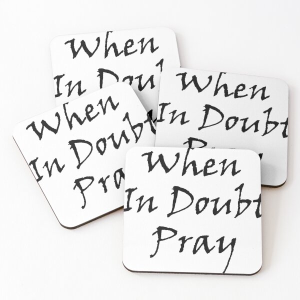 Item preview, When in doubt pray designed and sold by BornagainGifts.