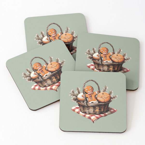Item preview, Gingerbread Basket – Cozy Holiday Baking Art by Anne Brooke Art designed and sold by Anne Brooke Art.