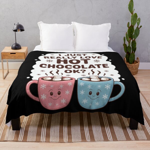 Item preview, I Just Really Love Hot Chocolate OK - Cute Hot Cocoa Lover designed and sold by PunkNation-Arts.