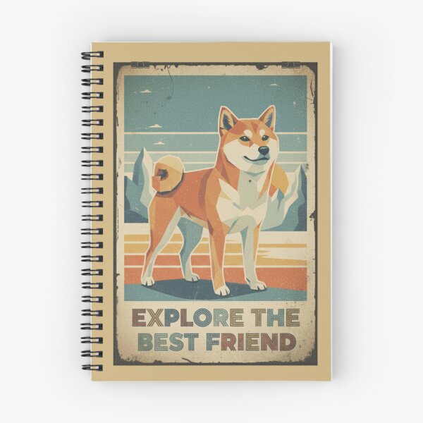 Item preview, Shiba Inu Aventura Montaña Cartel Viaje Retro designed and sold by bsbd-action.