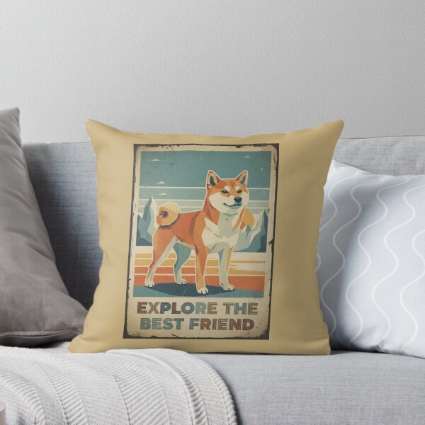 Item preview, Shiba Inu Aventura Montaña Cartel Viaje Retro designed and sold by bsbd-action.