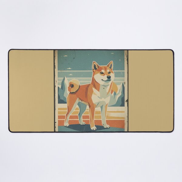 Item preview, Shiba Inu Aventura Montaña Cartel Viaje Retro designed and sold by bsbd-action.