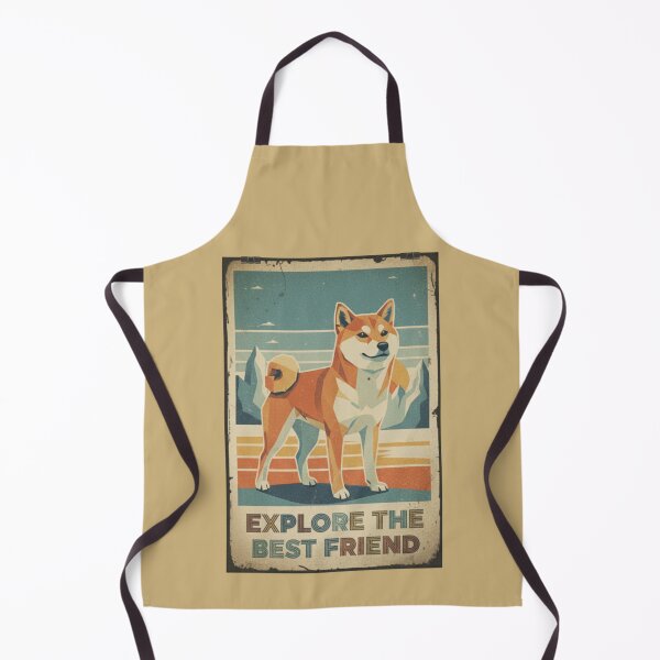 Item preview, Shiba Inu Aventura Montaña Cartel Viaje Retro designed and sold by bsbd-action.