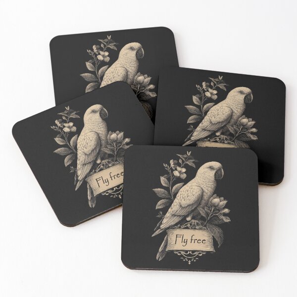 Item preview, Fly Free — Costa Rican Parrot Vintage Design designed and sold by TicoTuftCR.