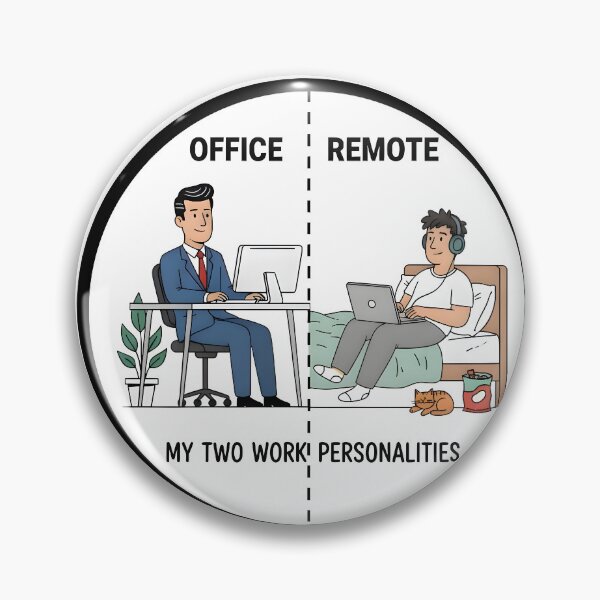 Item preview, office vs remote chill designed and sold by kegosu.