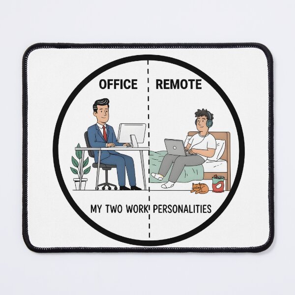 Item preview, office vs remote chill designed and sold by kegosu.