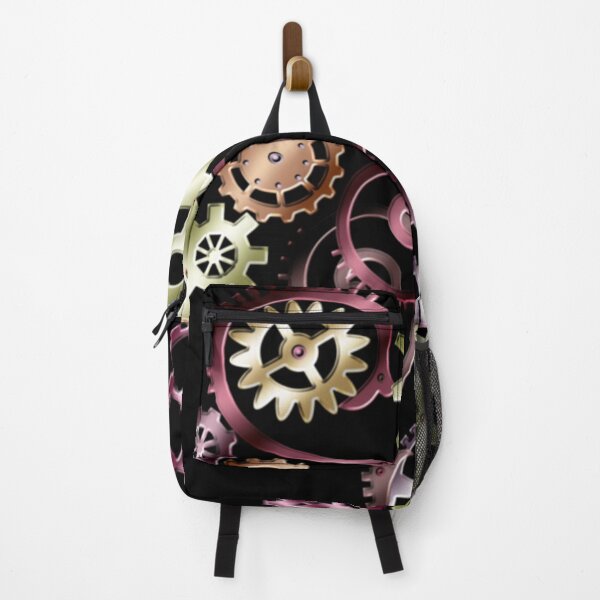 Item preview, Elegant Colorful Steampunk Clockwork and Filigree Art on Black designed and sold by Gothic Fantasy.