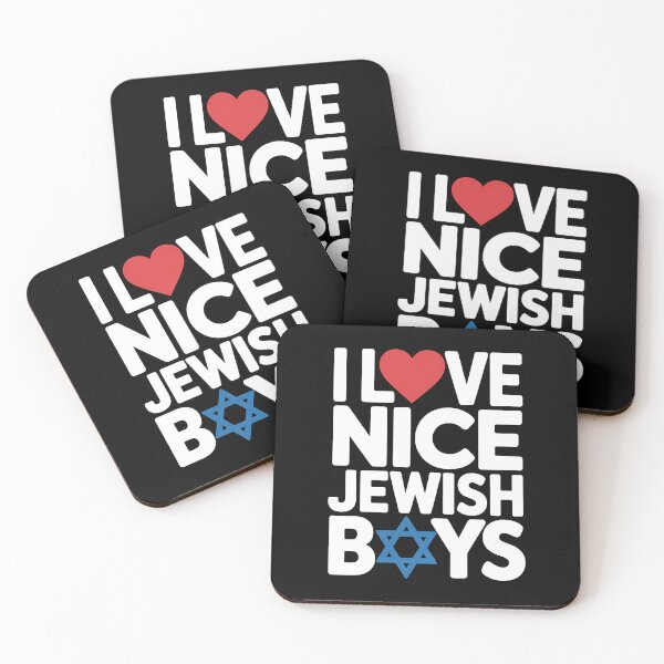 Item preview, I Love Nice Jewish Boys - Jews Hebrews Israelites Hanukkah designed and sold by PunkNation-Arts.