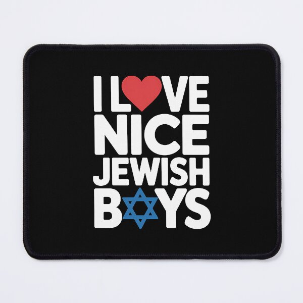 Item preview, I Love Nice Jewish Boys - Jews Hebrews Israelites Hanukkah designed and sold by PunkNation-Arts.