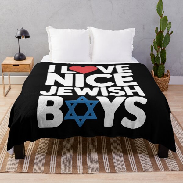Item preview, I Love Nice Jewish Boys - Jews Hebrews Israelites Hanukkah designed and sold by PunkNation-Arts.