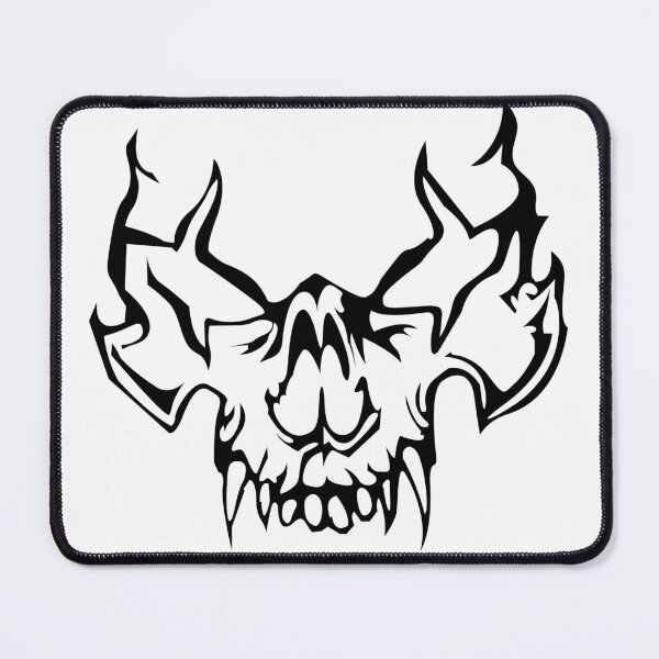 Item preview, Skull silhouette, dark tribal designed and sold by Tribalgothss.