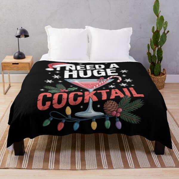 Item preview, I Need A Huge COCKtail Xmas Christmas Wine Winter Drink designed and sold by PunkNation-Arts.