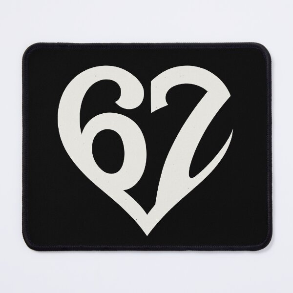 Item preview, Love 67 Shaped White Heart Typography designed and sold by ModdiesColors.