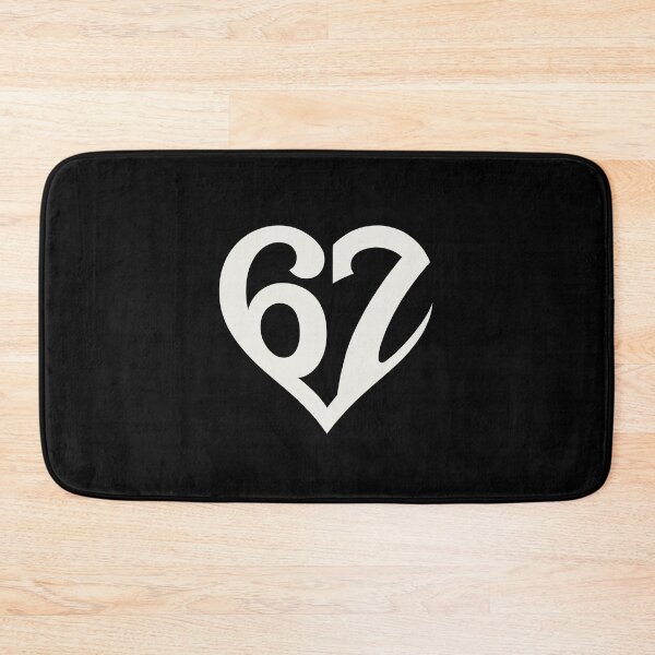 Item preview, Love 67 Shaped White Heart Typography designed and sold by ModdiesColors.