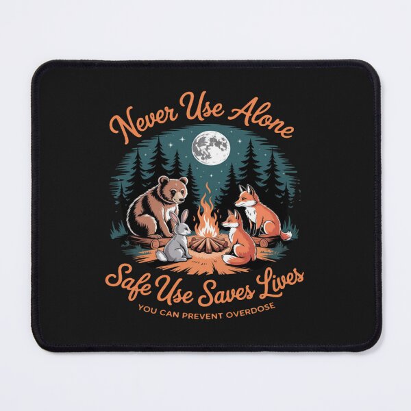 Item preview, Harm Reduction Saves Lives Cute Campfire Animal Camping designed and sold by StacyAntunez6.