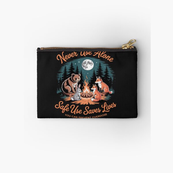 Item preview, Harm Reduction Saves Lives Cute Campfire Animal Camping designed and sold by StacyAntunez6.