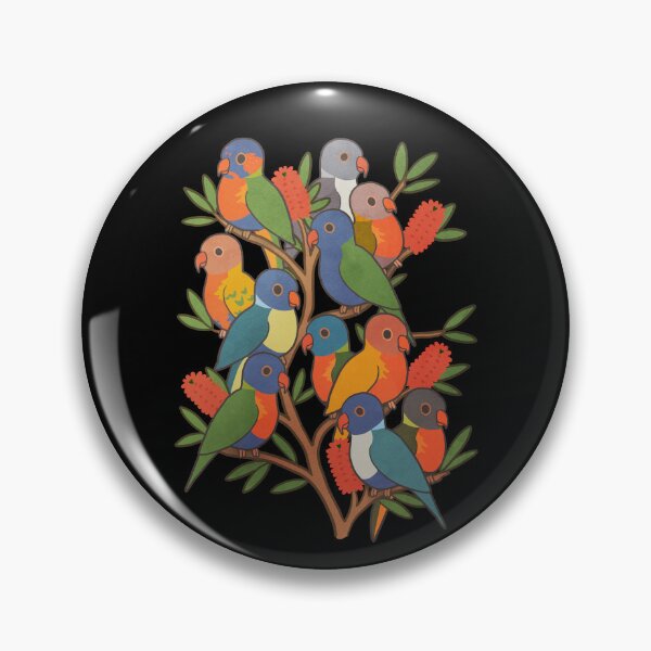 Item preview, Rainbow Lorikeet Parrot Mutations designed and sold by Clara Hollins.