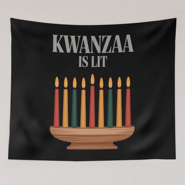 Item preview, Kwanzaa Is Lit Holiday designed and sold by PunkNation-Arts.