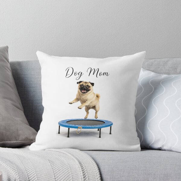 Item preview, Pug on trampoline  designed and sold by ChristisDesigns.