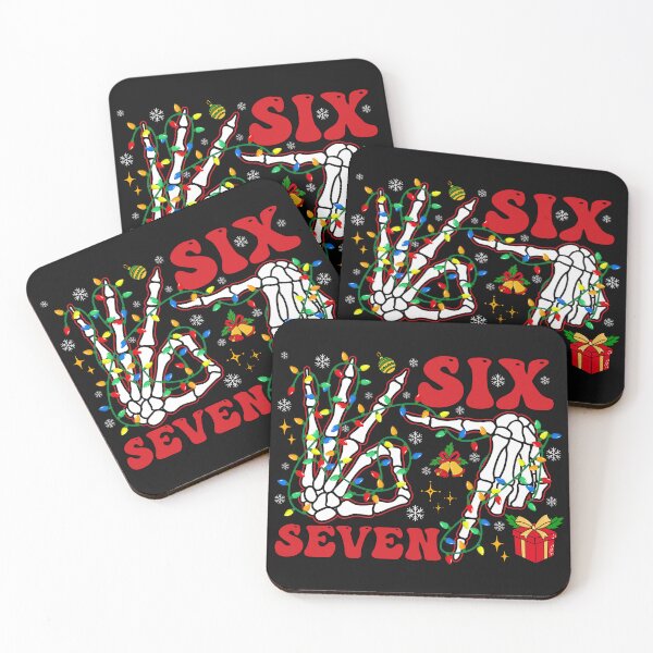 Item preview, Six Seven 6 7 Meme 67 Skeleton Hand Funny christmas Meme designed and sold by NelsBla.