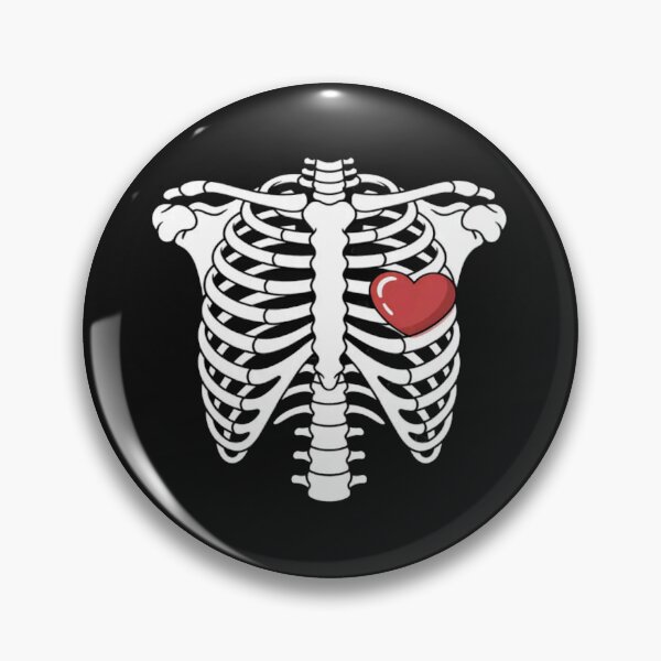 Item preview, Heart Rib Cage X-Ray Funny Halloween Skeleton designed and sold by ChristopherMil6.