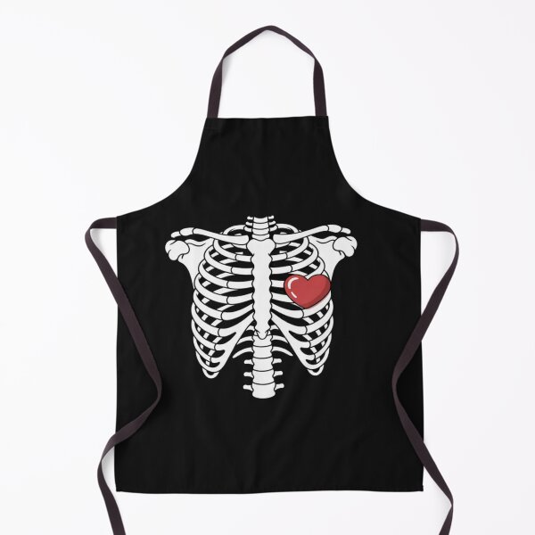 Item preview, Heart Rib Cage X-Ray Funny Halloween Skeleton designed and sold by ChristopherMil6.