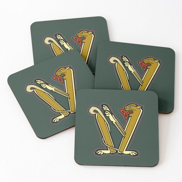 Item preview, Roaring Lioness Medieval Letter V designed and sold by Donnahuntriss.