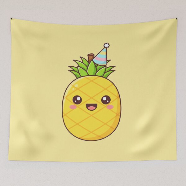Item preview, Pineapple Party – Cute Kawaii Fruit designed and sold by OOStudio.