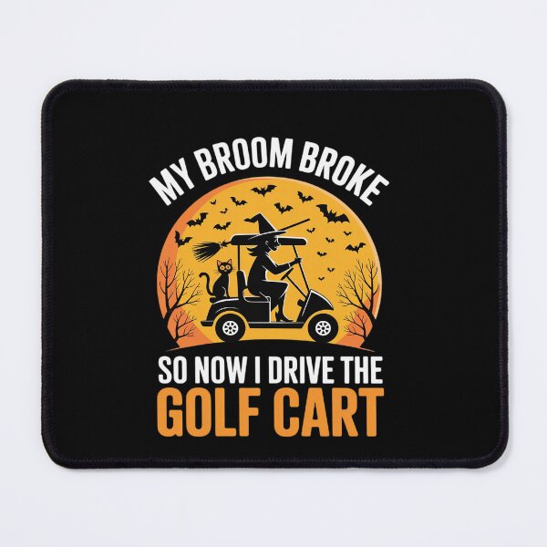 Item preview, Witch Riding a Golf Cart Halloween designed and sold by EllinoKlemo.