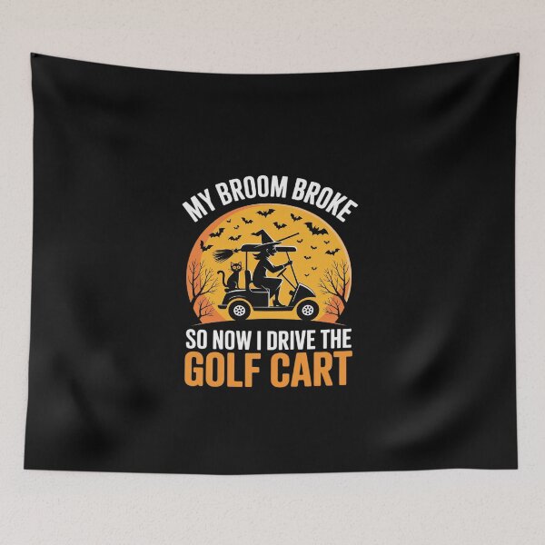 Item preview, Witch Riding a Golf Cart Halloween  designed and sold by EllinoKlemo.