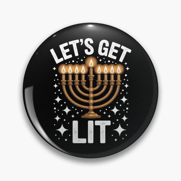 Item preview, let's lit with menorah for jewish hanukkah designed and sold by PunkNation-Arts.