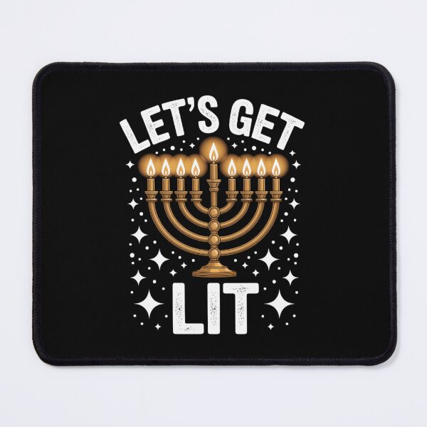 Item preview, let's lit with menorah for jewish hanukkah designed and sold by PunkNation-Arts.