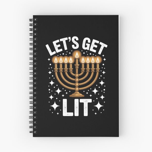 Item preview, let's lit with menorah for jewish hanukkah designed and sold by PunkNation-Arts.