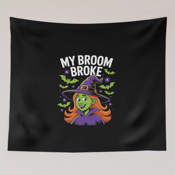 Item preview, Womens My Broom Broke So Now I Play Golf Sports Halloween  designed and sold by EllinoKlemo.