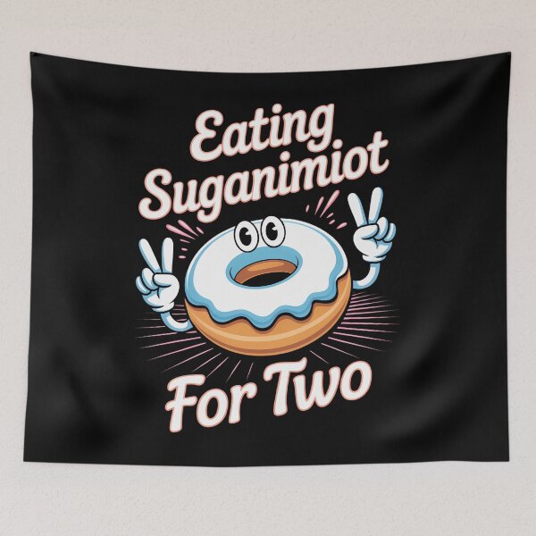 Item preview, Eating Sufganiyot For Two Hanukkah Chanukah Pregnancy designed and sold by HellD3vil-Art.