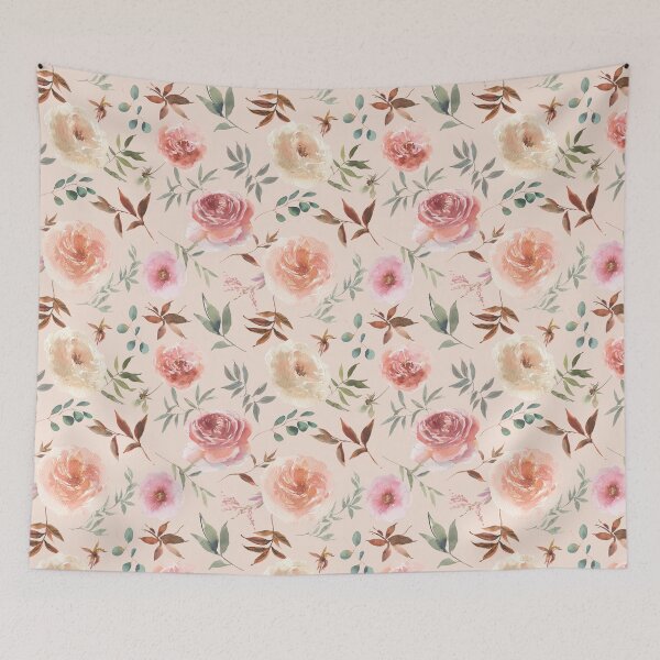 Item preview, Fall Flowers Pattern designed and sold by WildAliceArt.