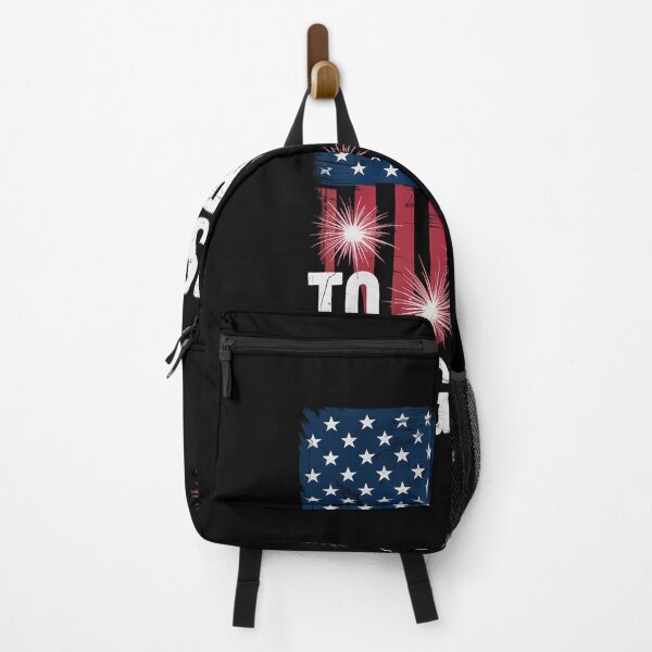Item preview, 4th of July fireworks with USA flag and just here to bang designed and sold by EllinoKlemo.