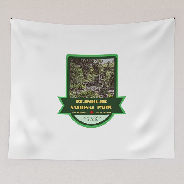 Item preview, Kejimkujik National Park Vintage Retro Sticker – Canada National Park Badge Design designed and sold by RouseDesigns.