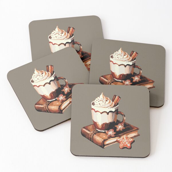 Item preview, Hot Cocoa and Books – Cozy Christmas Art by Anne Brooke Art designed and sold by Anne Brooke Art.