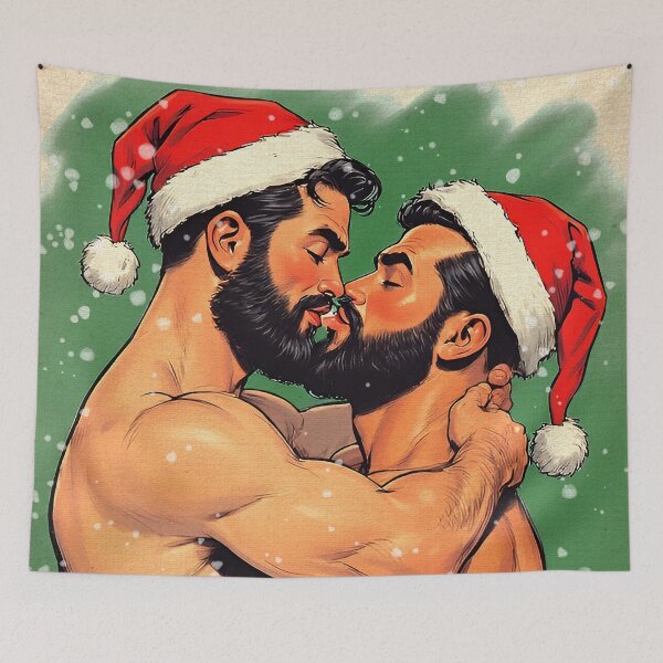 Item preview, A Christmas Smooch designed and sold by Hunkyismything.