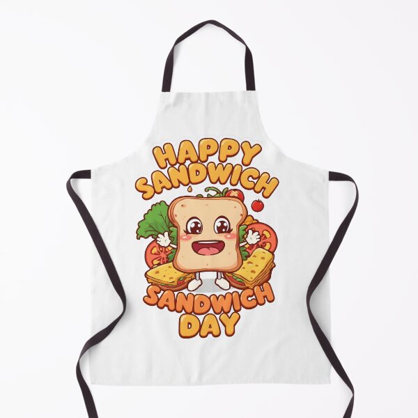 Item preview, Happy Sandwich Day – Cute Kawaii Sandwich Cartoon Design designed and sold by Draphenix .