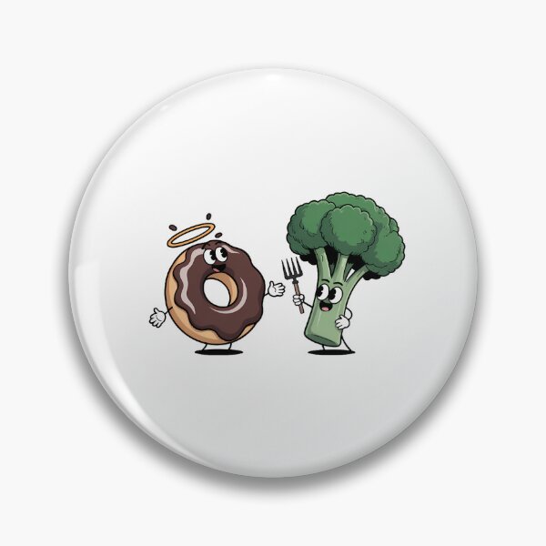 Item preview, Evil Broccoli Good Donut designed and sold by HellD3vil-Art.