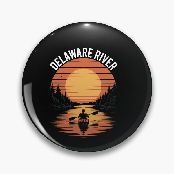 Artikelvorschau, Kajakfahrer auf dem Delaware River entworfen und verkauft von Moon-Ape.