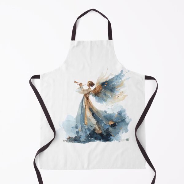 Item preview, Holy Night Angel Watercolor | Spiritual Christmas Art | Beige Minimal Glow designed and sold by Teecha45.