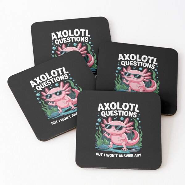 Item preview, Axolotl Questions But I Won't Answer Any, kid axolotl  designed and sold by KonstanKoraner.