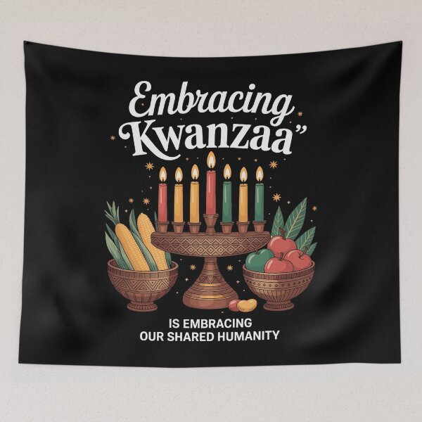 Item preview, Embracing Kwanzaa Is Our Shared Humanity, Kinara, Kwanzaa designed and sold by HellD3vil-Art.