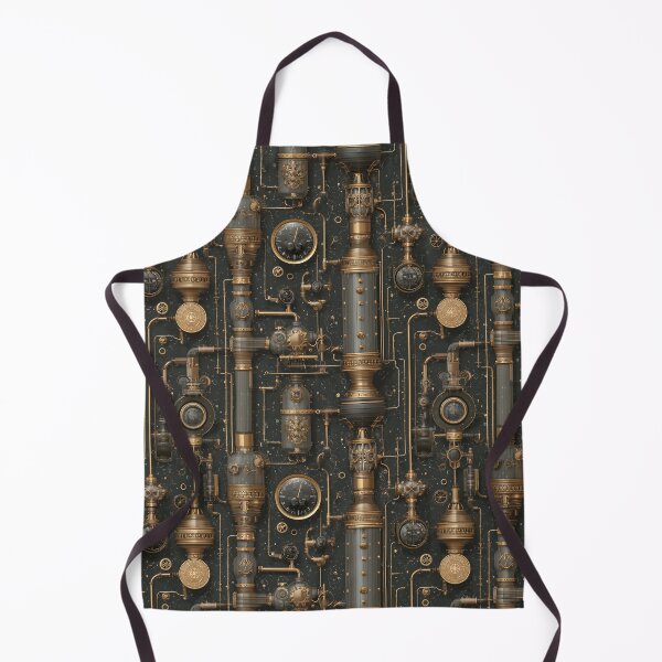 Item preview, Intricate Bronze Steampunk Machinery Pattern designed and sold by Boddicca.