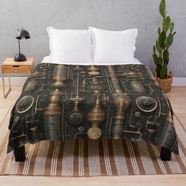 Item preview, Intricate Bronze Steampunk Machinery Pattern designed and sold by Boddicca.